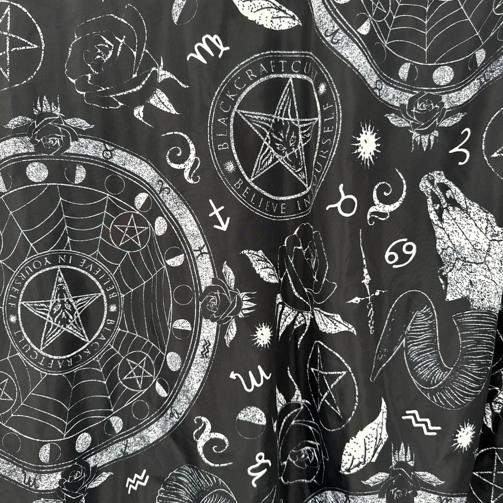 Blackcraft Cult Occult Skullcraft Lightweight Bomber Jacket AOP Dark Goth